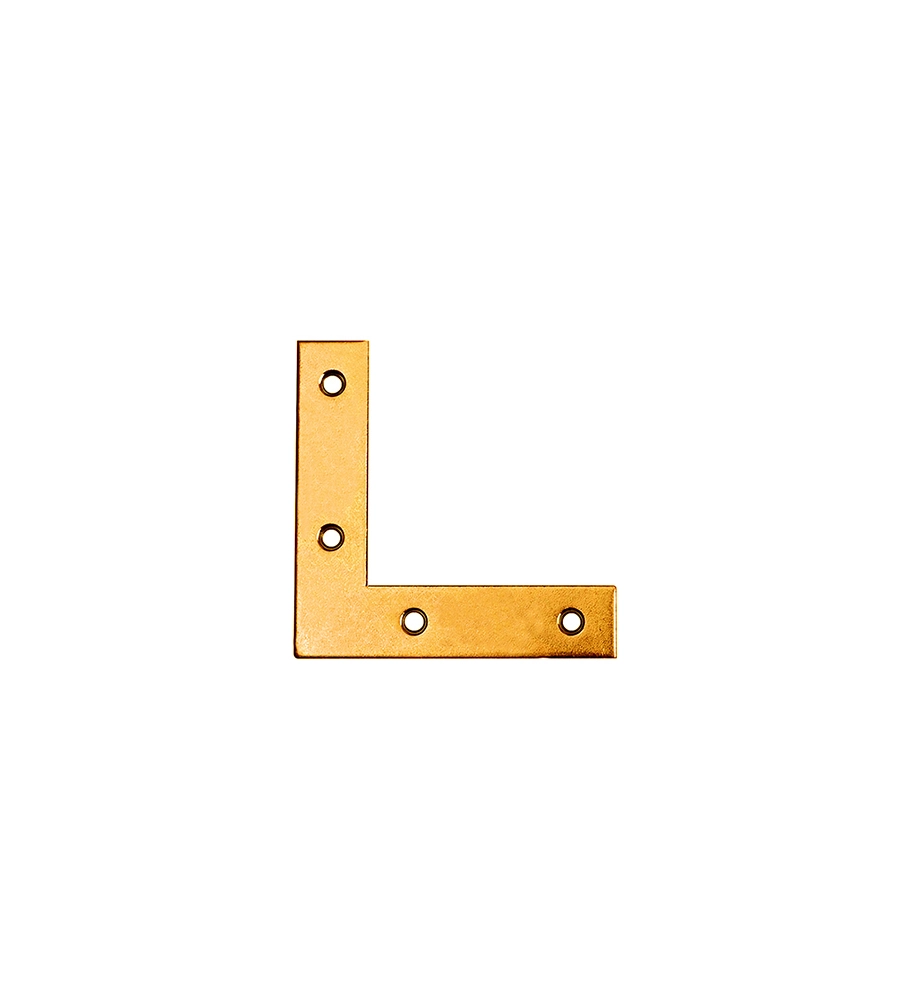 ANGOLI DI RINFORZO - 40 X 40 MM. - OTTONATO - 4 PZ.