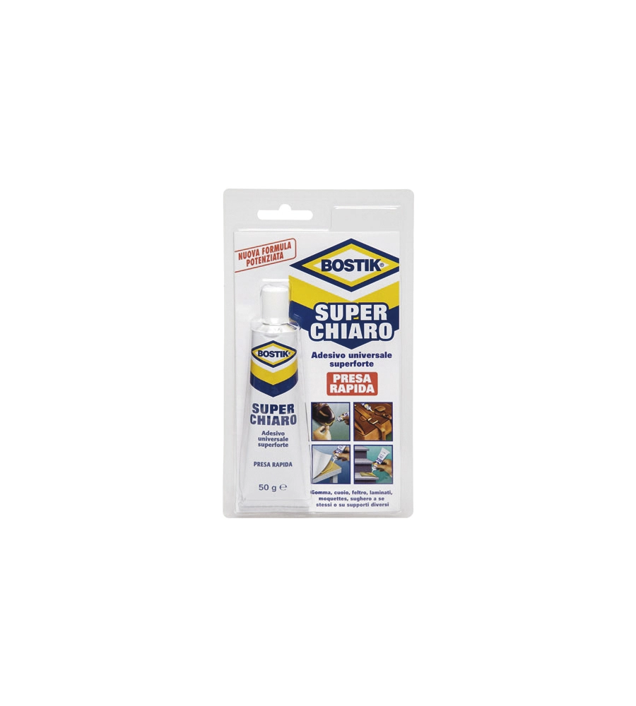 ADESIVO UNIVERSALE BOSTIK SUPERCHIARO, 50 GR