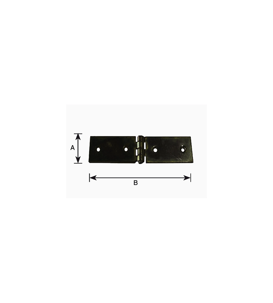 ASETTA 140 X 36 MM. VERNICIATA NERO