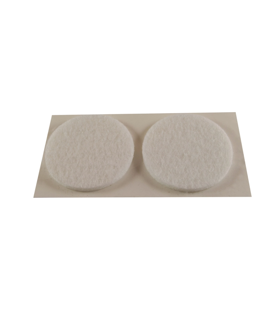 FELTRINI ADESIVI TONDI - Ø 40 MM. - BIANCO - 2 PZ.