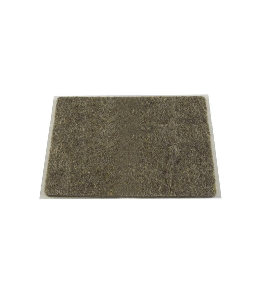 FELTRINI ADESIVI QUADRATI - 100X100 MM. - MARRONE - 1 PZ.