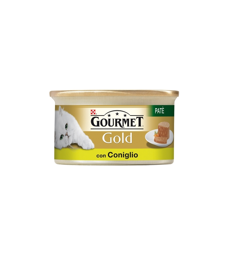 GOURMET GOLD PATÈ - ALIMENTO UMIDO PER GATTO CON CONIGLIO.