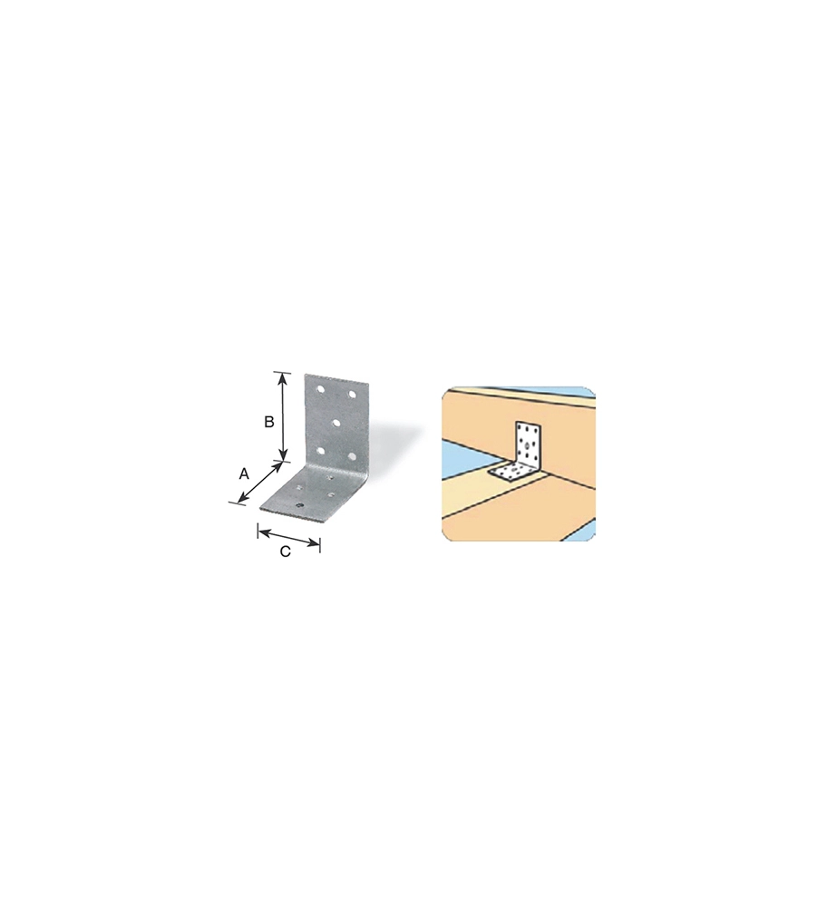 GIUNTO AD ANGOLO 40 X 40 X 20 MM.