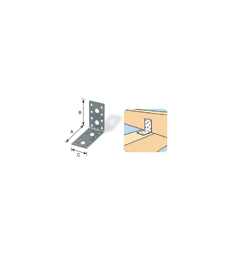 GIUNTO AD ANGOLO 90 X 90 X 40 MM.