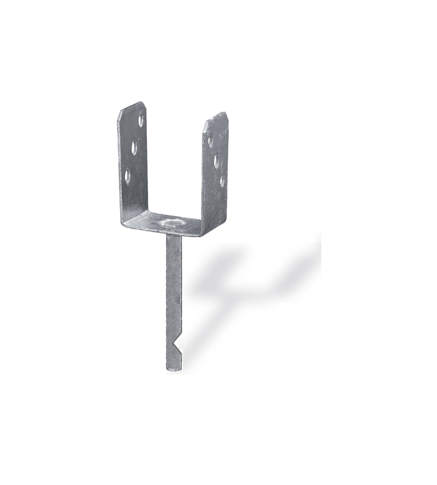SUPPORTO A "U" PER PALI 71 X 50 X 200 X 150 MM.