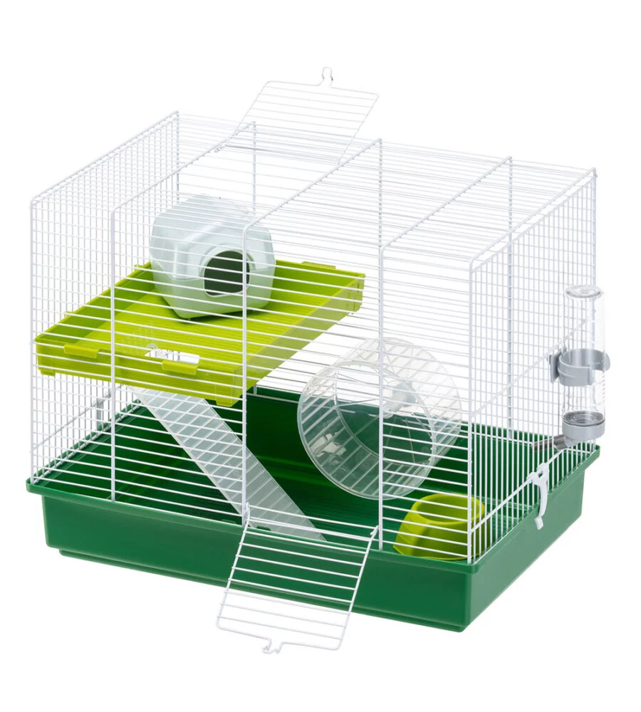 GABBIA HAMSTER DUO BIANCA 46 X 29 X H 37,5 CM - FERPLAST