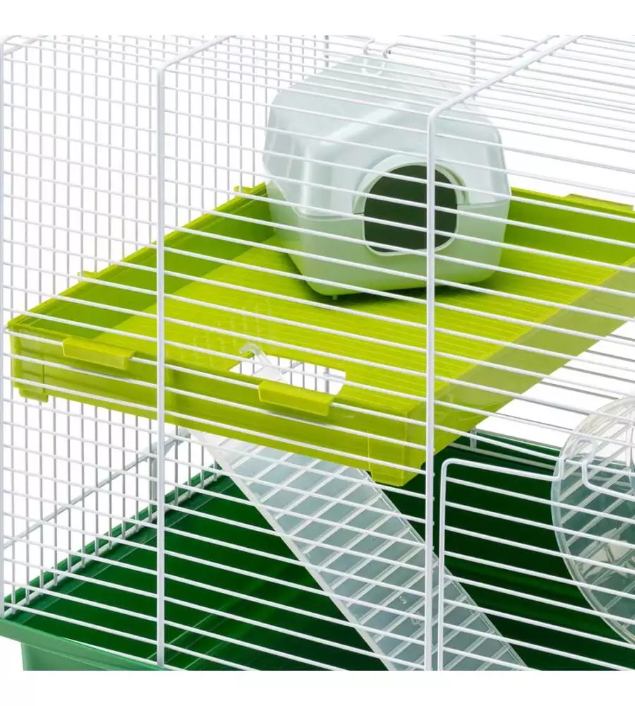 GABBIA HAMSTER DUO BIANCA 46 X 29 X H 37,5 CM - FERPLAST