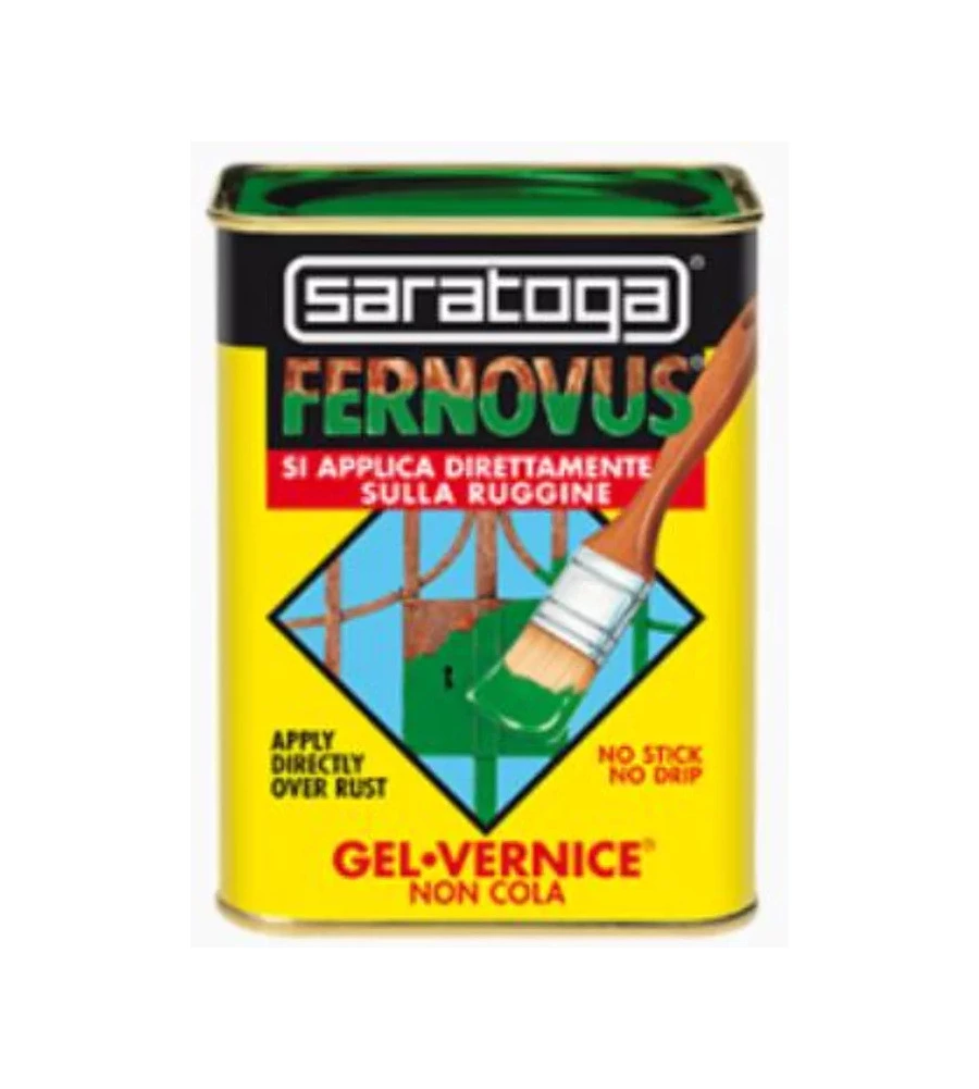 SMALTO GEL ANTIRUGGINE SARATOGA "FERNOVUS" VERDE SCURO 750 ML