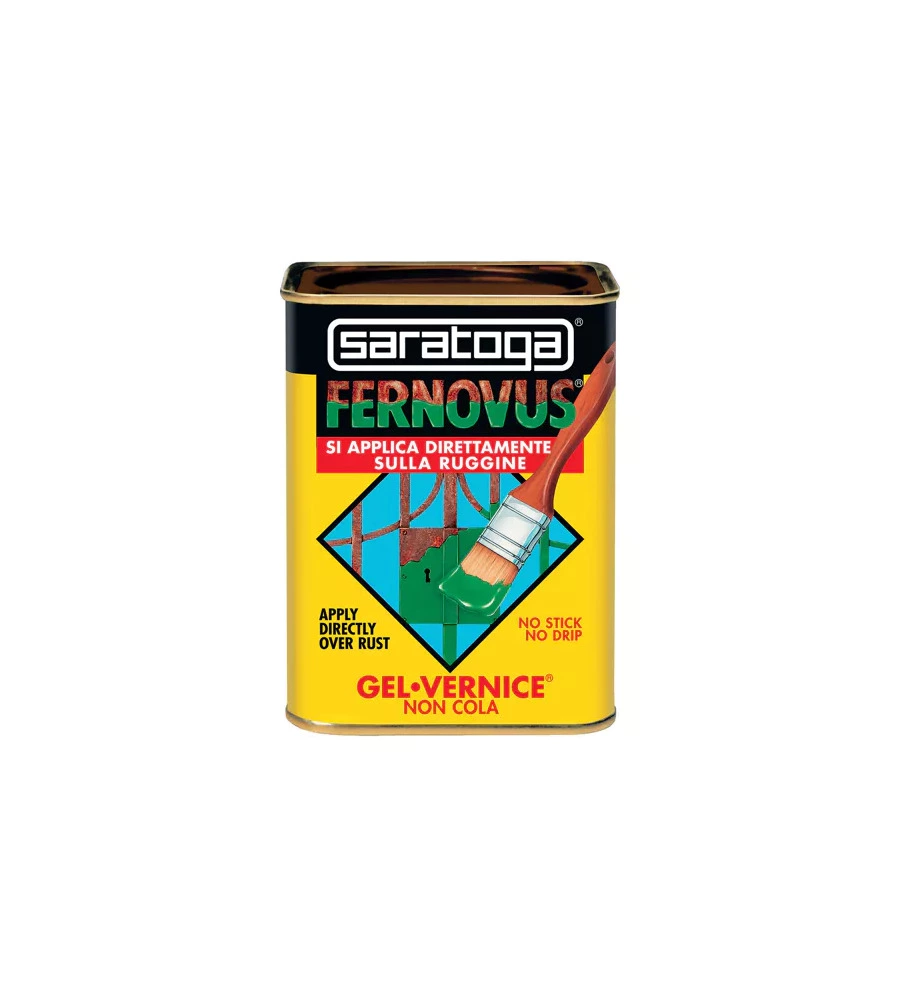 SMALTO GEL ANTIRUGGINE SARATOGA "FERNOVUS" MICACEO GRIGIO GRAFITE 750 ML