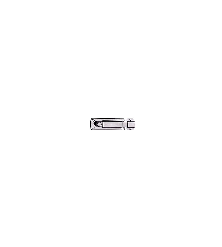 CATENACCIO INOX CON POMOLO E RISCONTRO 80 X 27 MM. - 1 PZ.