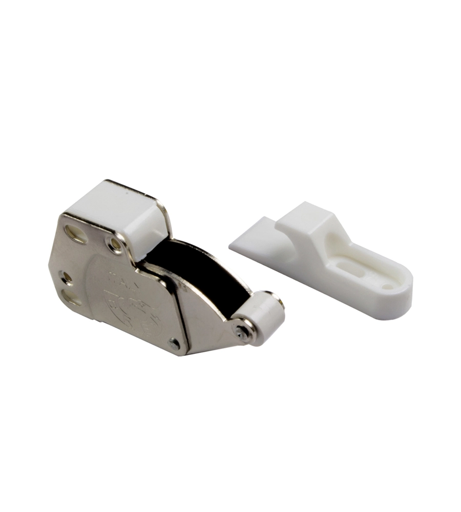 CHIUSURA BLOCCA ANTINE A SCATTO - ACCIAIO NICHELATO - 1 PZ.