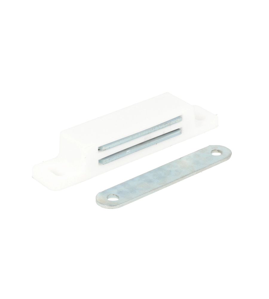 CHIUSURA MAGNETICA DA APPLICARE - FORZA 12 KG. - BIANCO - 2 PZ.