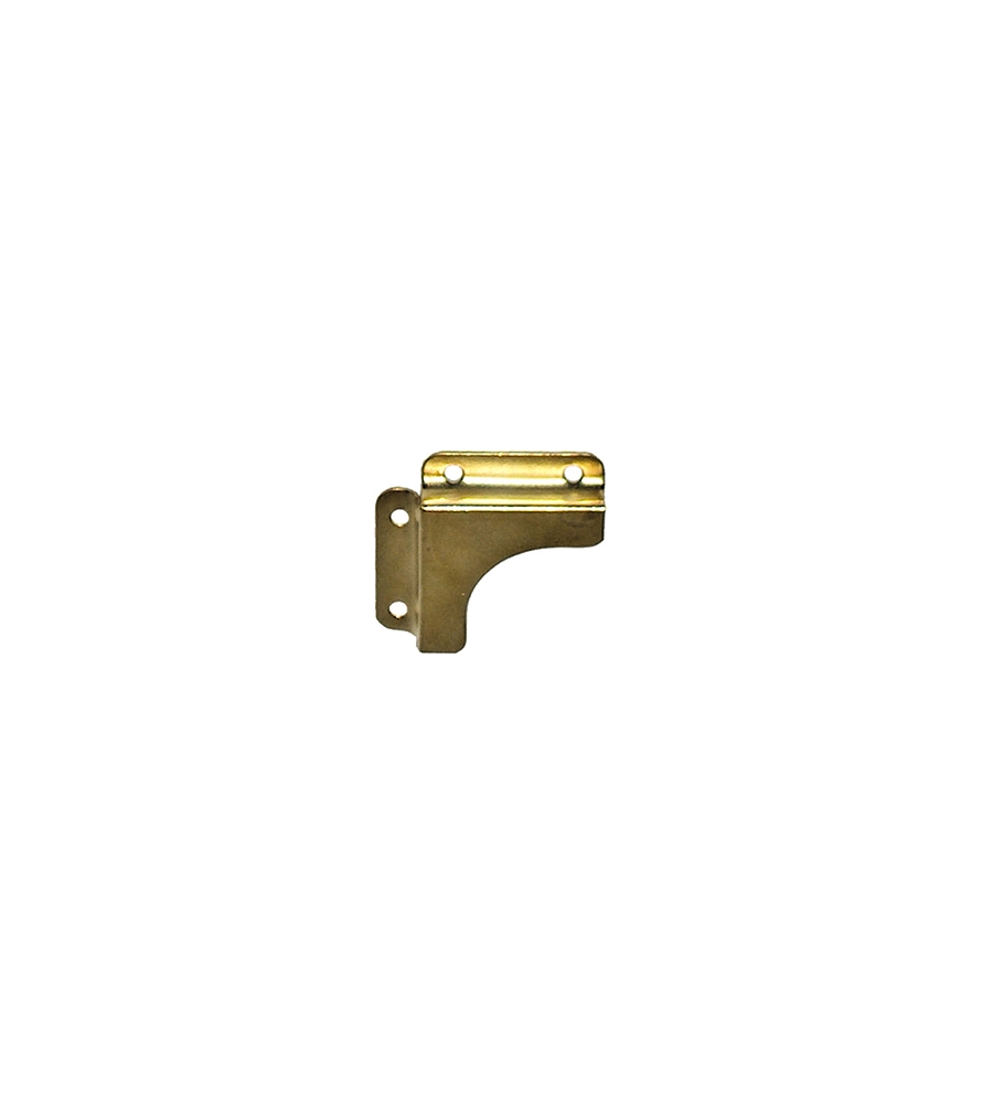 ANGOLI PER FISSAGGIO SPECCHI - 25 X 25 MM. - ACCIAIO OTTONATO - 4 PZ.