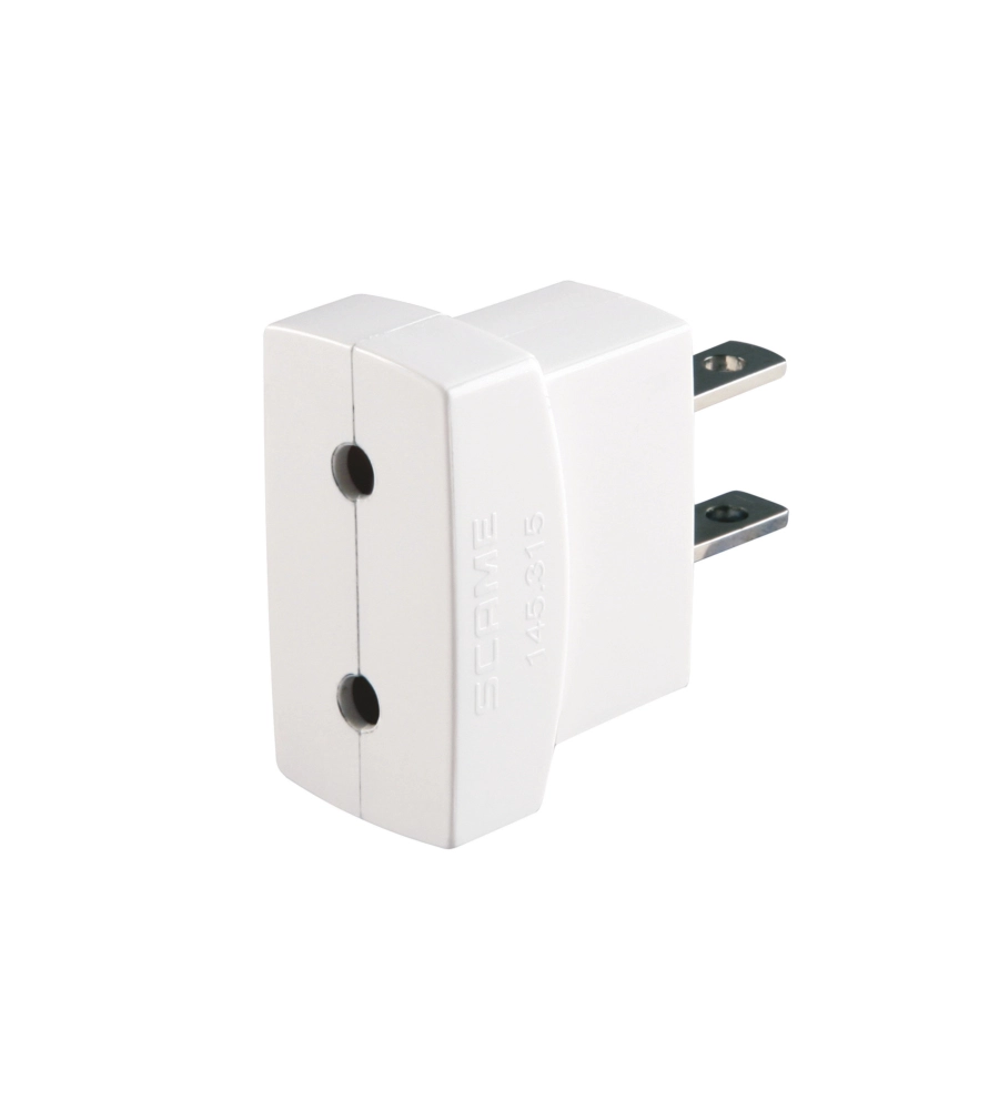 POLY POOL - ADATTATORE SPINA 10 A STANDARD AMERICANO E PRESA 10 A BIANCO