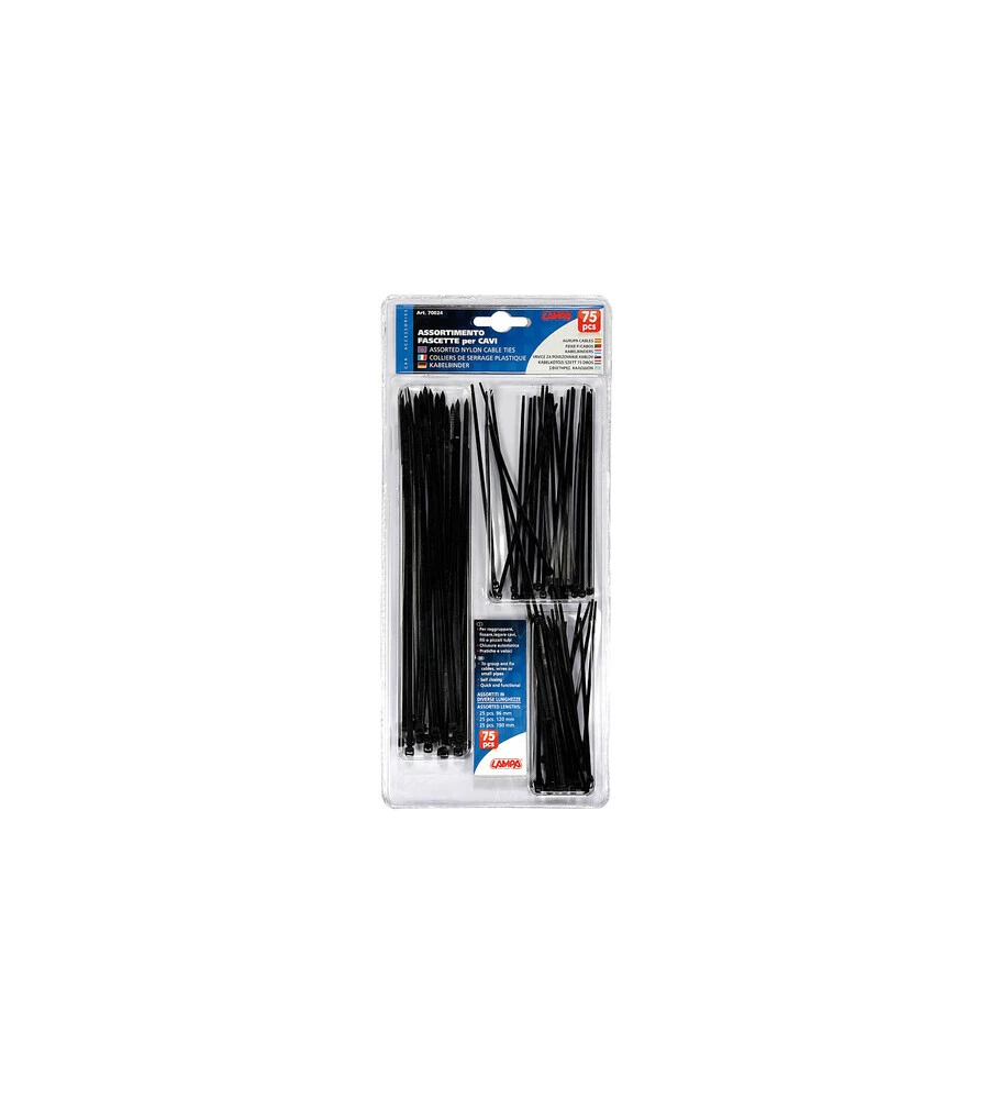 KIT FASCETTE 75 PEZZI ASSORTITI  70024