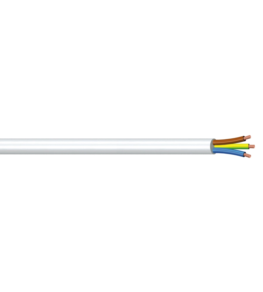 POLY POOL - 10 M CAVO H03VV-F 3 X 0,75 MM² BIANCO