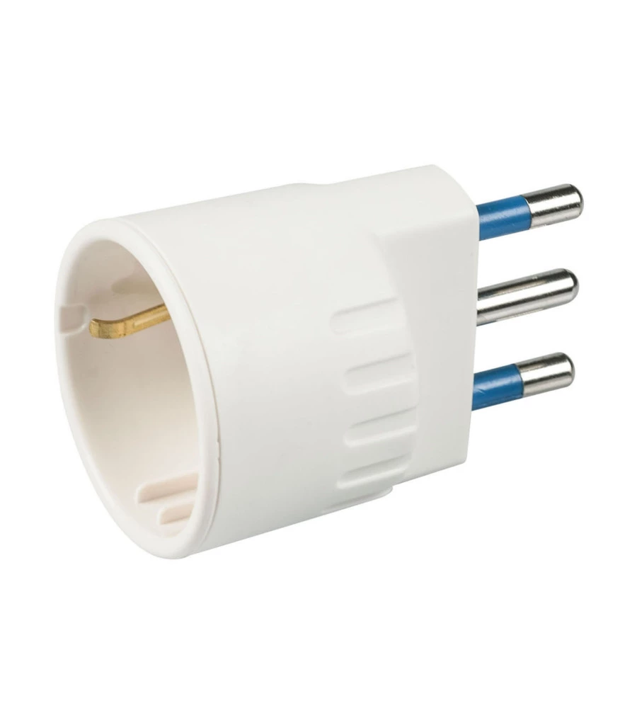 POLY POOL - ADATTATORE SPINA 16 A E PRESA TEDESCA BIANCO