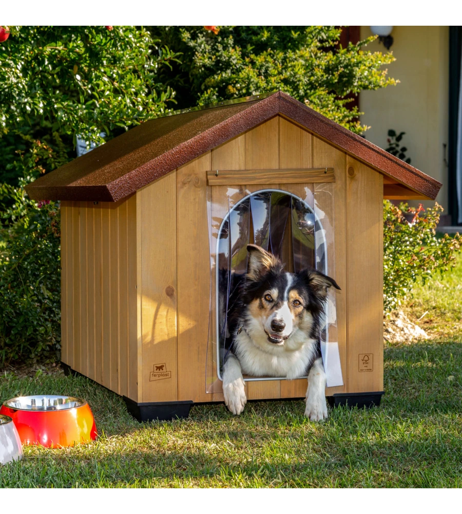 PORTA PER CUCCE CANI FERPLAST "SMALL" IN PLASTICA TRASPARENTE 22,5X36 CM
