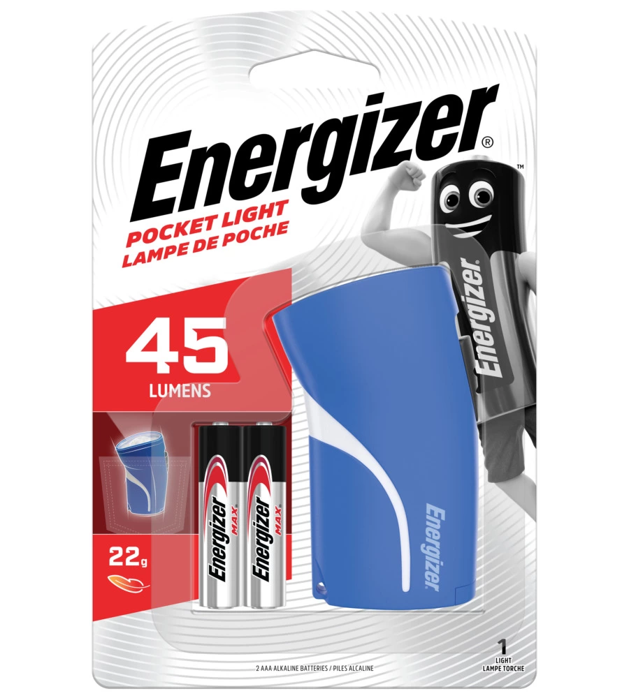 ENERGIZER Pocket Light 45 lumens + 2AAA