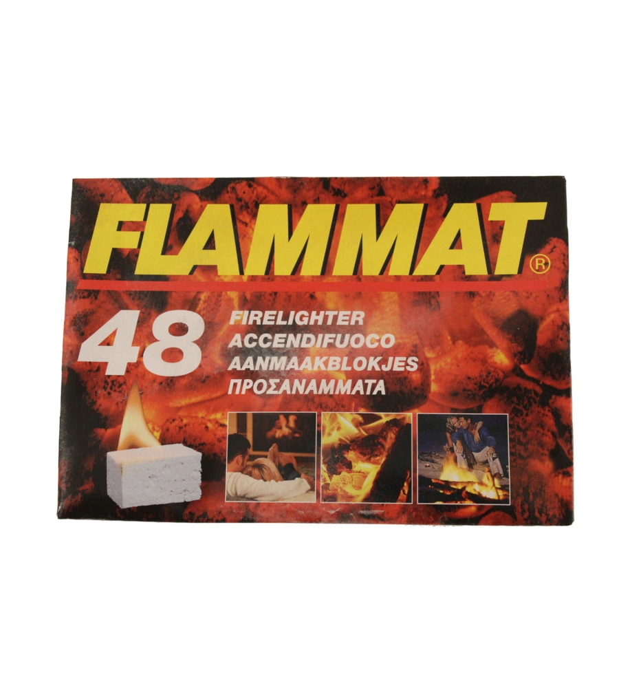 ACCENDIFUOCO PER STUFE E CAMINETTI FLAMMAT 48 CUBETTI