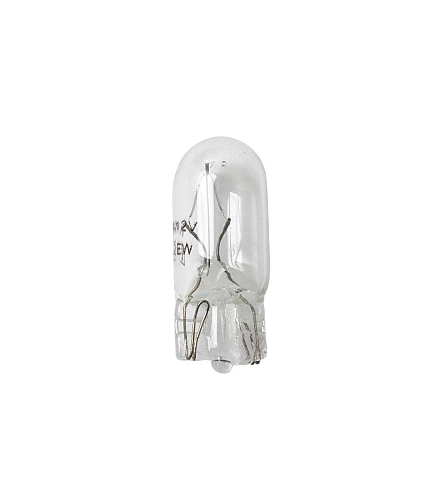 LAMPADA CON ZOCCOLO VETRO 12V - W2W - 2W - W2,1X9,5D - 2 PZ  - D/BLISTER  58102