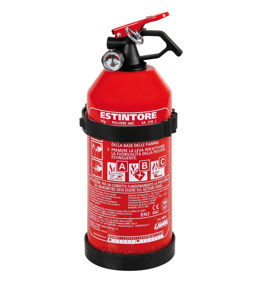 ESTINTORE KG. 1 ABC OMOL. CON MANICO  68056
