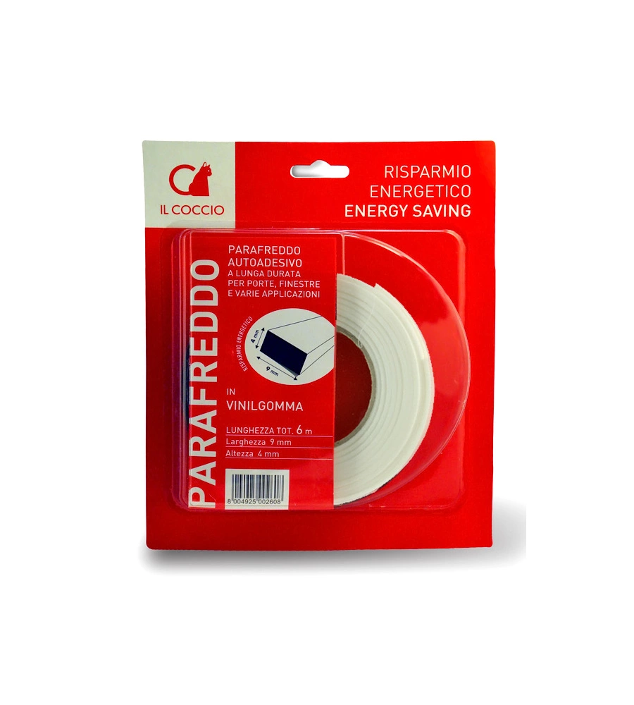 PARAFREDDO VINILGOMMA AUTOADESIVO BIANCO 6 METRI - MARTINI.