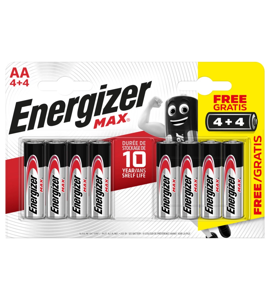 BATTERIE ENERGIZER "STILO ULTRA AA", 4+4