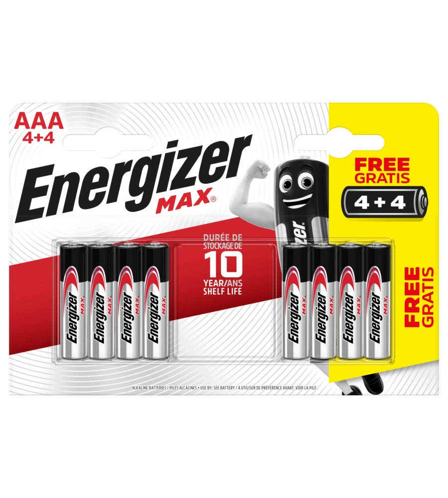 BATTERIE ENERGIZER "MINISTILO ULTRA E92", 4+4