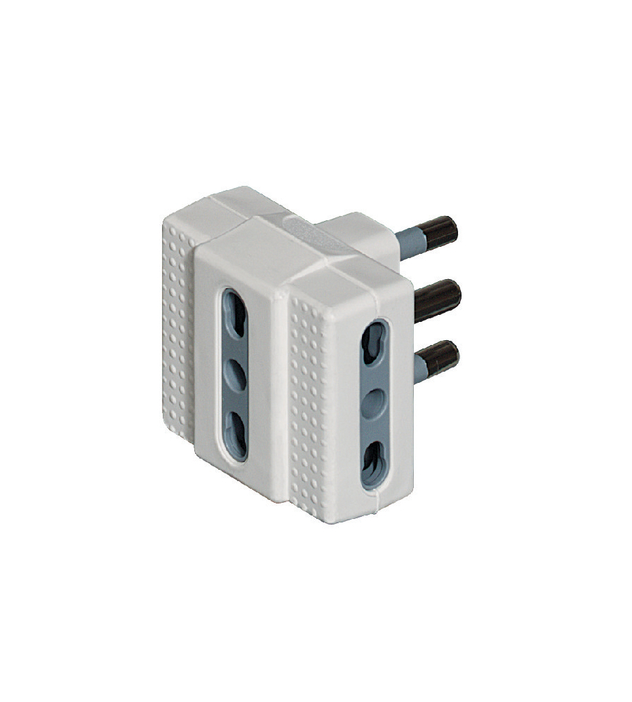 ADATTATORE TRIS 3 P.BIP.16 A BIANCO - BTICINO.