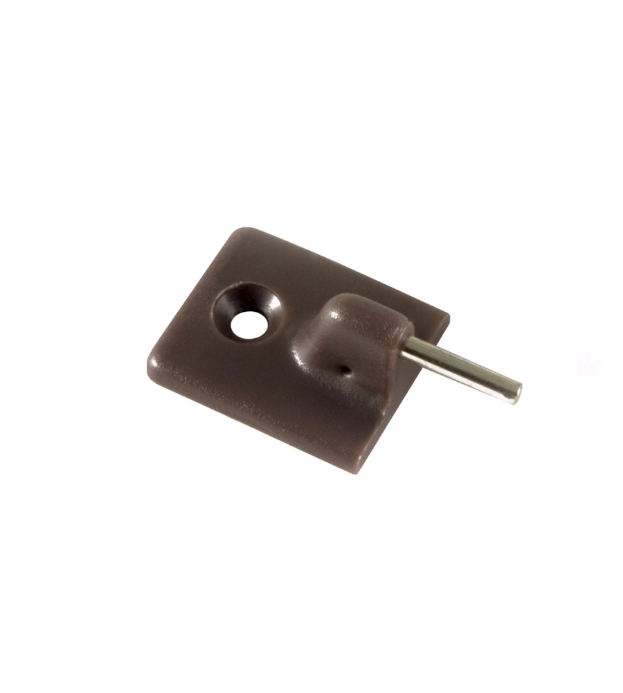 GANCI ADESIVI PER BACCHETTE TENDA - MARRONE - 10 PZ.