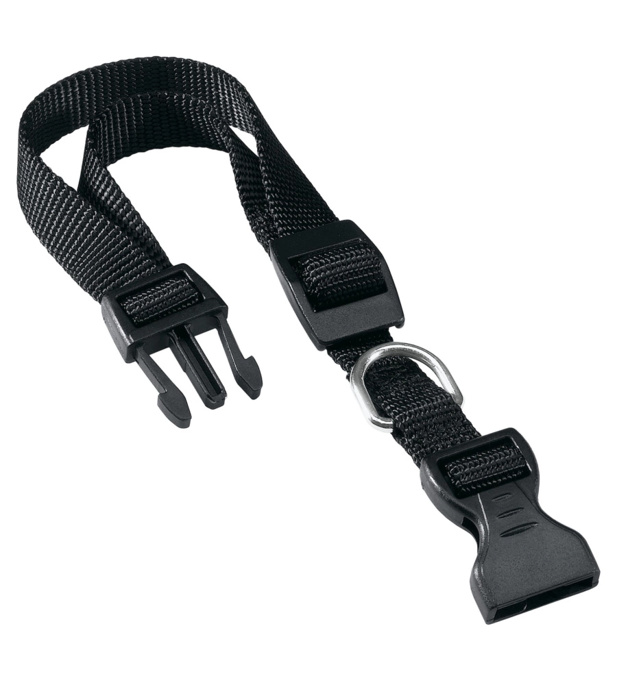 COLLARE PER CANI NERO IN NYLON, LUNGHEZZA DA 45 A 70 CM - FERPLAST