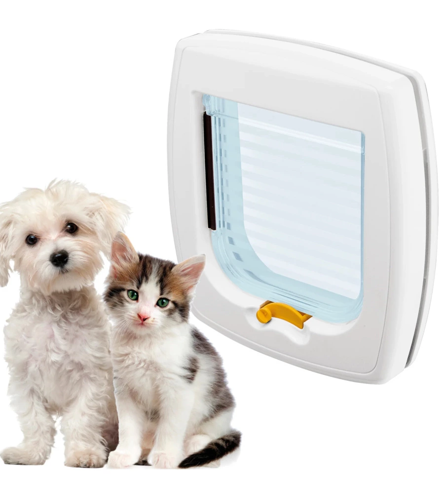 PORTINA PER GATTI E PICCOLI CANI FERPLAST "SWING 1" CON CHIUSURA 2 VIE IN PLASTICA BIANCO 21,5X5X24 CM