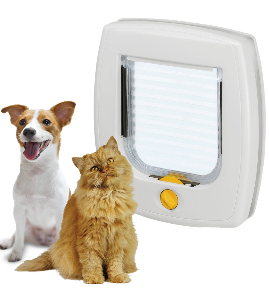 PORTINA PER GATTI E PICCOLI CANI FERPLAST "SWING 3" CON CHIUSURA 4 VIE IN PLASTICA BIANCO 22,5X5X25,2 CM