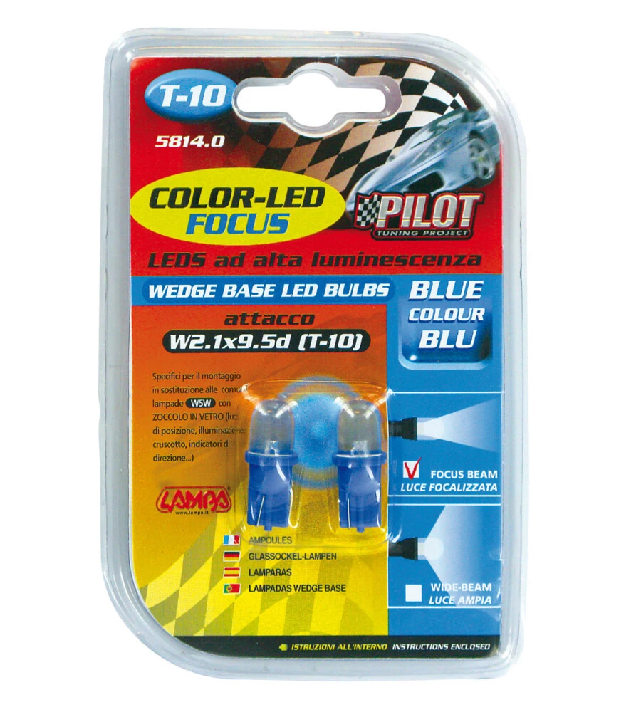COPPIA COLOR-LED BLU PILOT  58140
