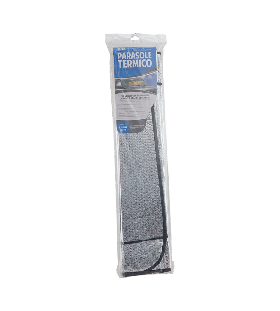PARASOLE TERMORIFLETTENTE PARABREZZA PER AUTO 2 LATI 145X72 CM