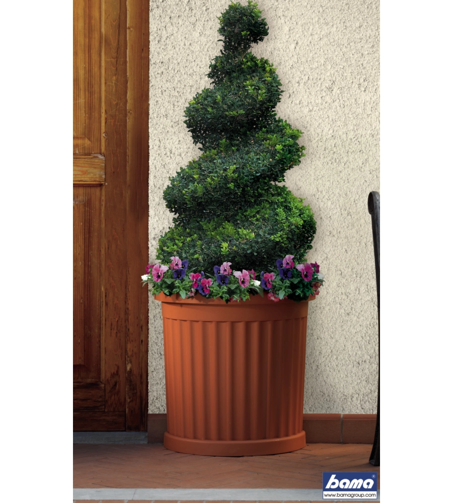 VASO ROMA C/SOTTOVASO TERRACOTTA