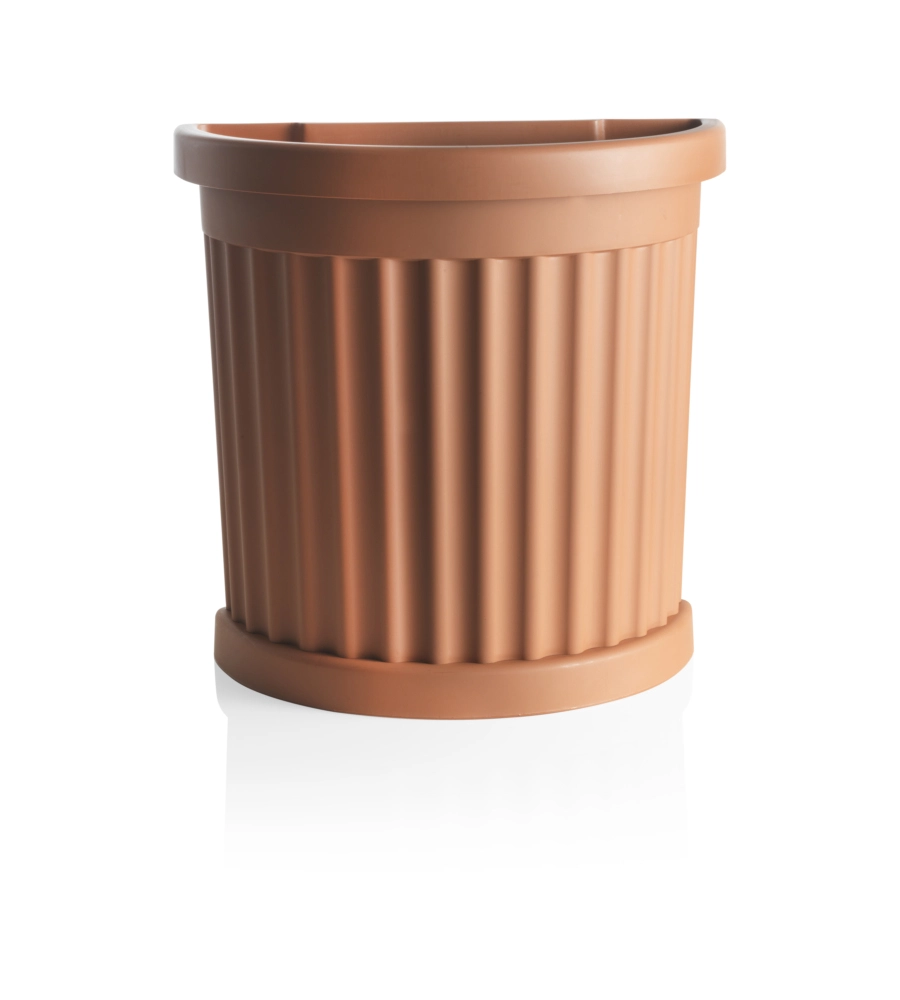 VASO ROMA C/SOTTOVASO TERRACOTTA