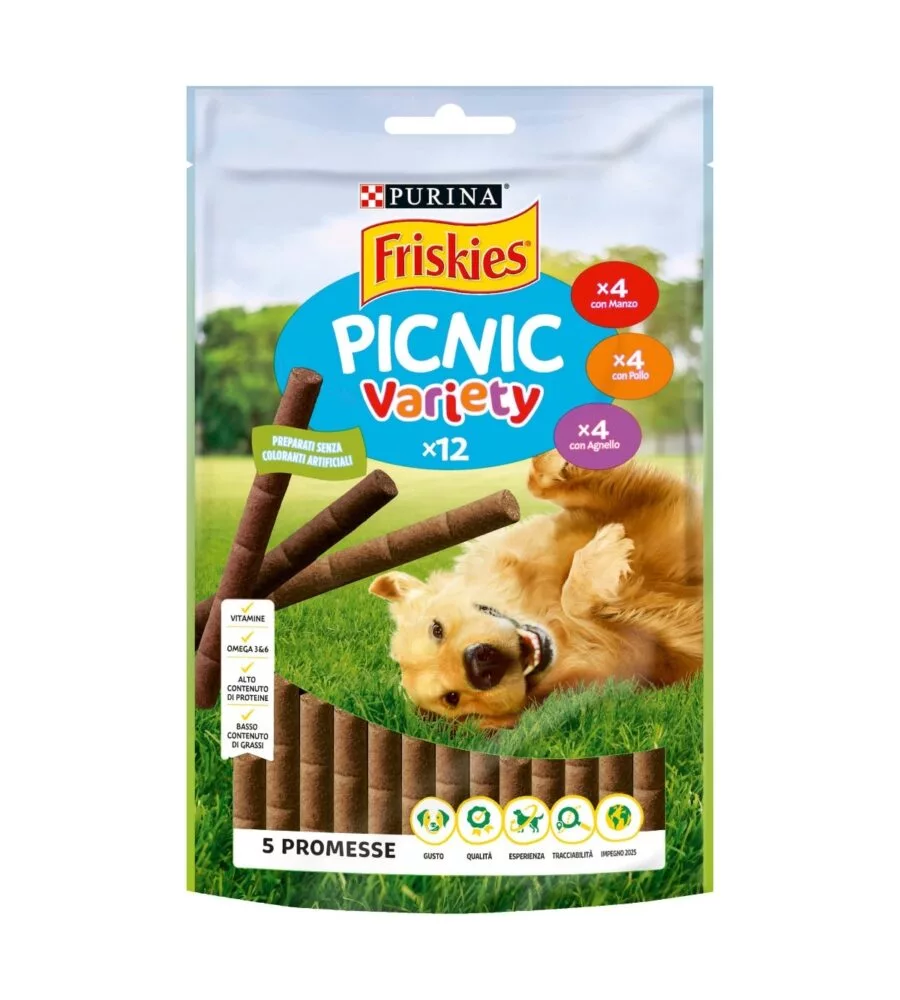 SNACK TREATS FRISKIES "PICNIC" 12 PEZZI 100 GR