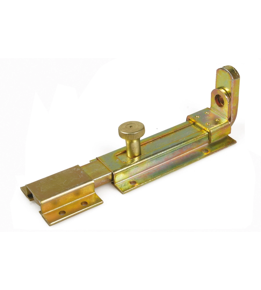 CATENACCIO PORTALUCCHETTO PESANTE 200 X 57 MM. - ZINCATO GIALLO