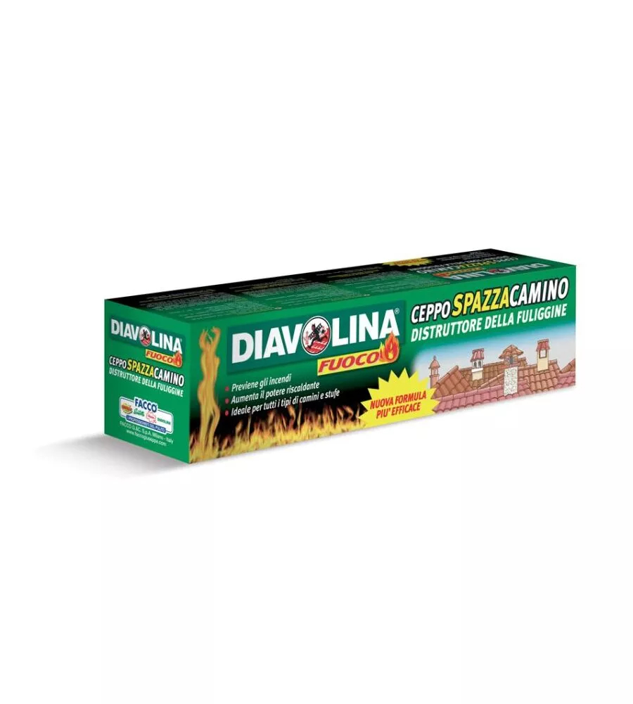 DISTRUGGI FULIGGINE DIAVOLINA "CEPPO SPAZZACAMINO"