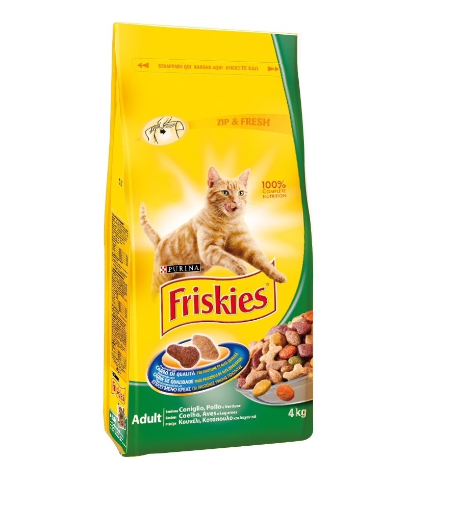 CROCCHETTE PER GATTO ADULTO "VITALITY" CON CONIGLIO, POLLO E VERDURE, 4KG - PURINA