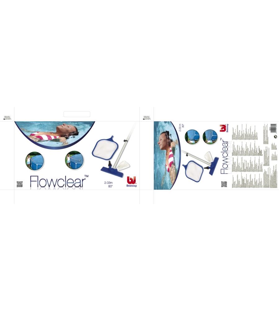 KIT PULIZIA PER PISCINA DA 203 CM BESTWAY - COD. 58013