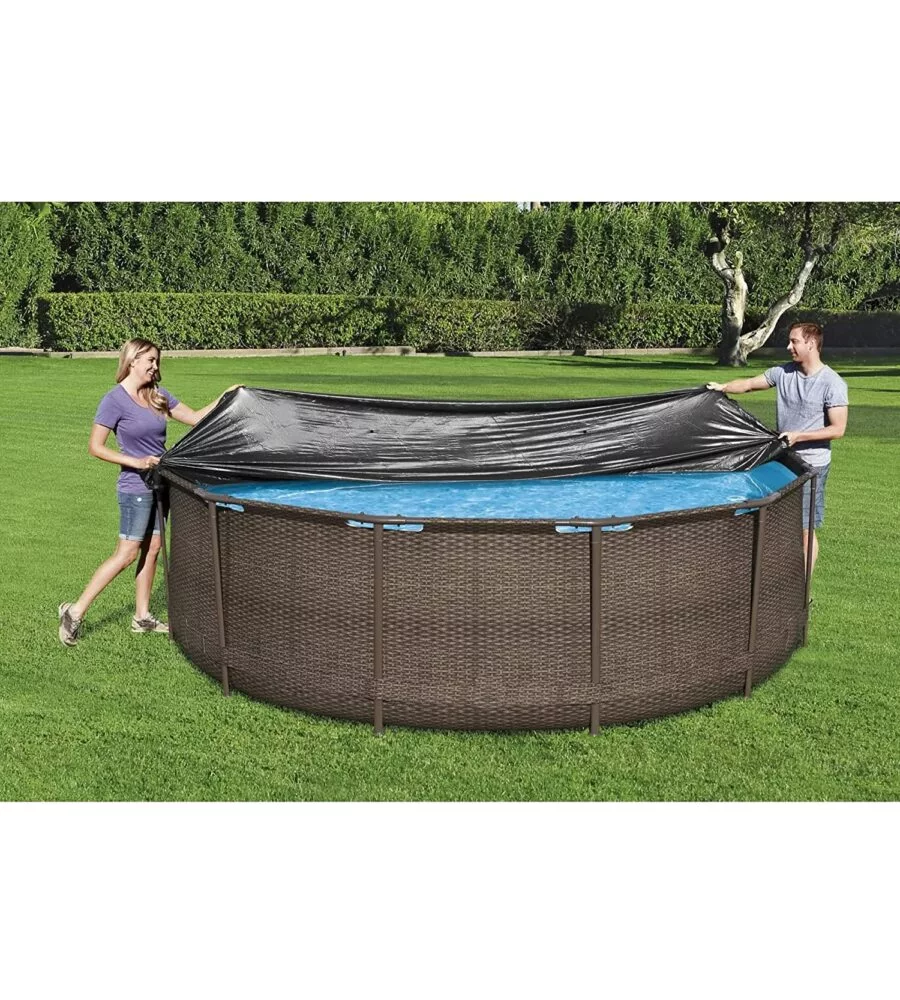 TELO DI COPERTURA PER PISCINA FUORI TERRA ROTONDA DA 366 CM BESTWAY "STEEL PRO" - COD. 58037