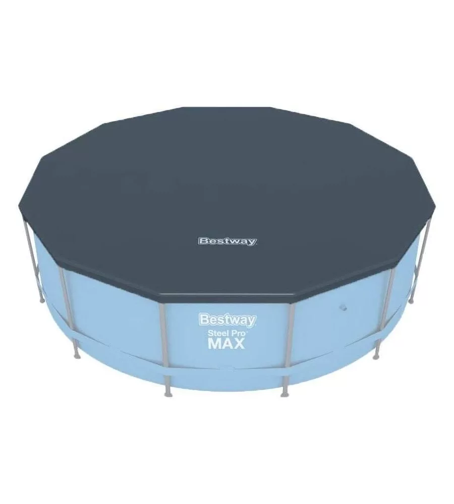 TELO DI COPERTURA PER PISCINA FUORI TERRA ROTONDA DA 366 CM BESTWAY "STEEL PRO" - COD. 58037