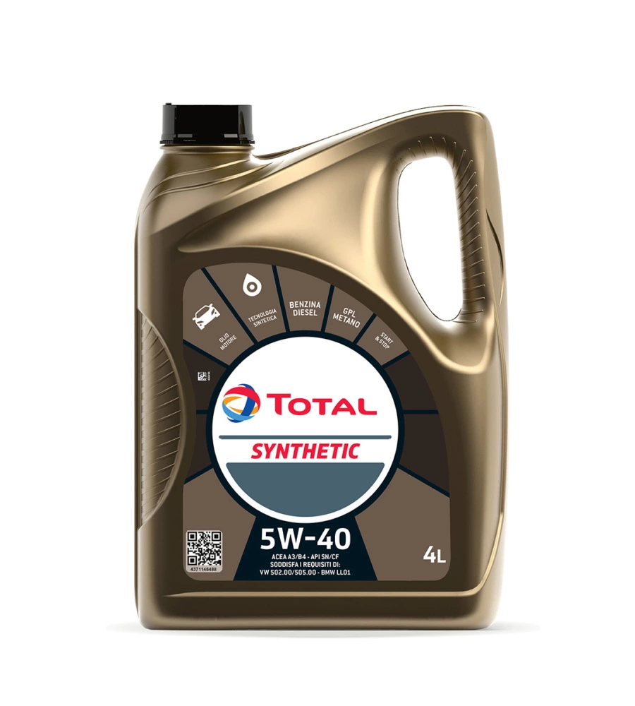 OLIO MOTORE "TOTAL SYNTHETIC 5W40" 4 LITRI