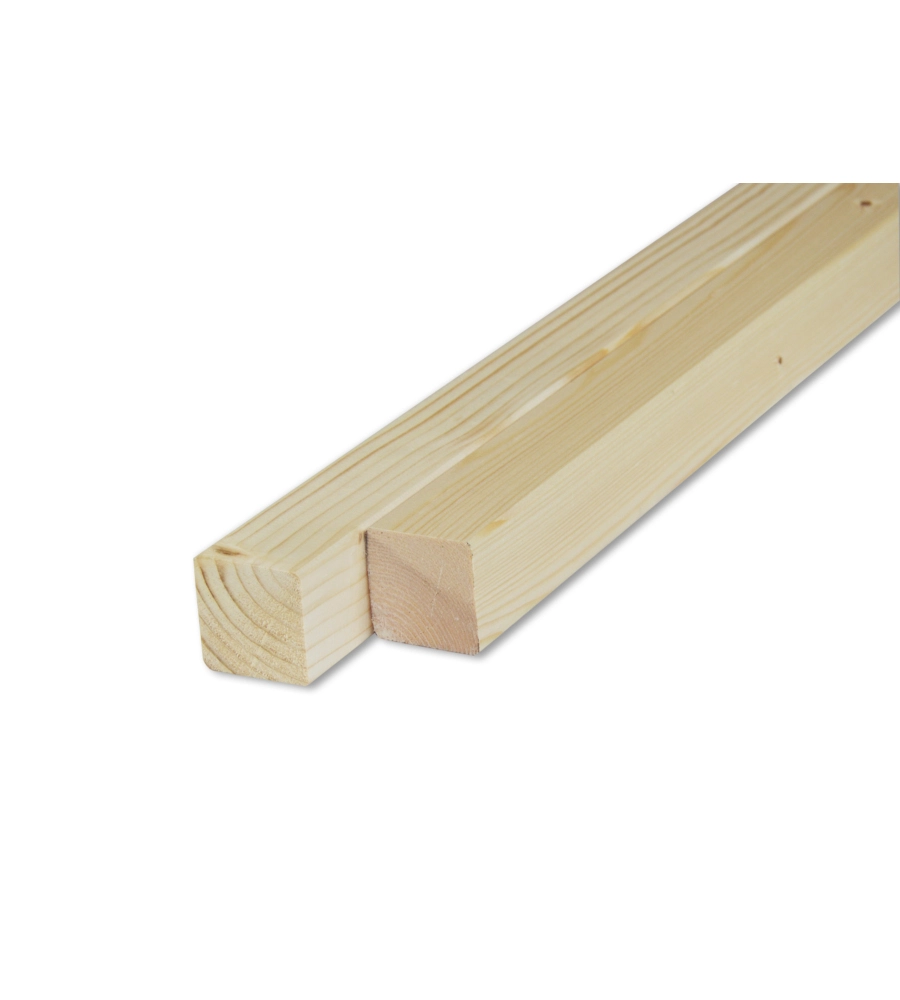 LISTELLO IN ABETE PIALLATO 45 X 45 X 1000 MM