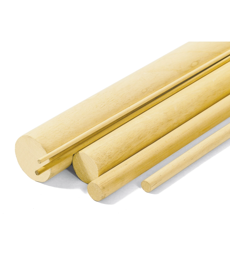 BASTONI TONDI LISCI IN LEGNO DI KOTÒ  Ø 10 X 2450 MM