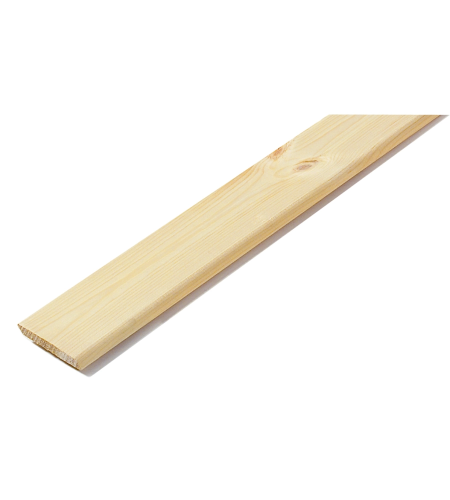 BATTISCOPA LISCIO PINO NON COLORATO 10 X 70 X 2700 MM
