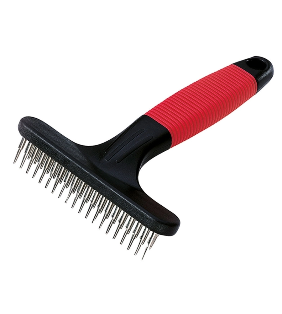 PETTINE PER CANI PELO MEDIO E LUNGO FERPLAST "GRO 5874" A RASTRELLO CON DOPPIA FILA DI DENTI ROTANTI